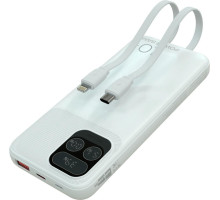 MORE CHOICE (4620202550606) PB55-10 с кабелем 1USB 3.0A - 10000mAh белый