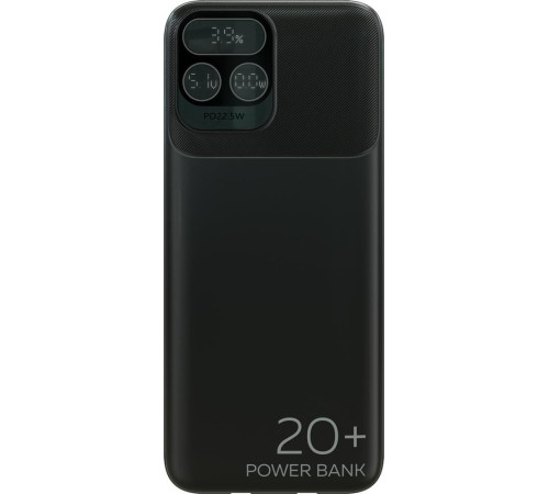 MORE CHOICE (4620202550620) PB55-20 с кабелем 1USB 3.0A 22.5W PD - 20000mAh черный