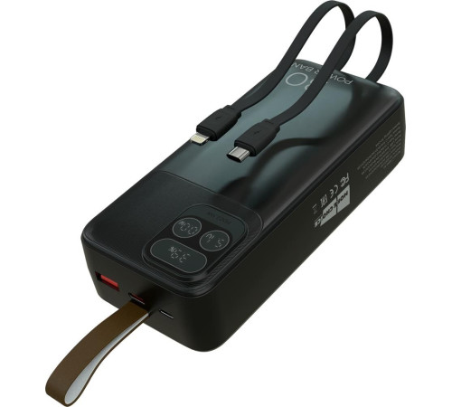 MORE CHOICE (4620202550637) PB55-30 с кабелем 1USB 3.0A 22.5W PD - 30000mAh черный