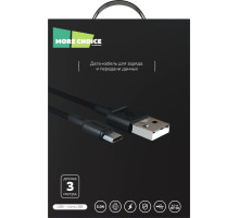 MORE CHOICE (4620202551023) K19m USB 2.0A для micro USB - 3м Black