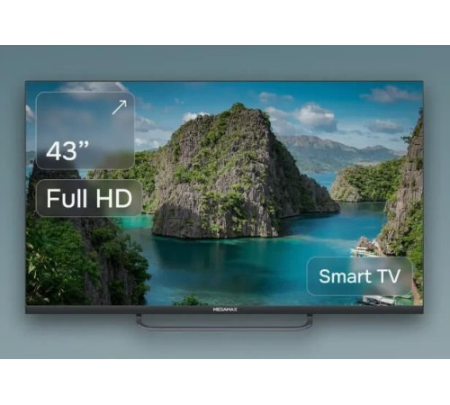 Телевизор MEGAMAX 43MG11FSM FHD SMART TV Android Безрамочный