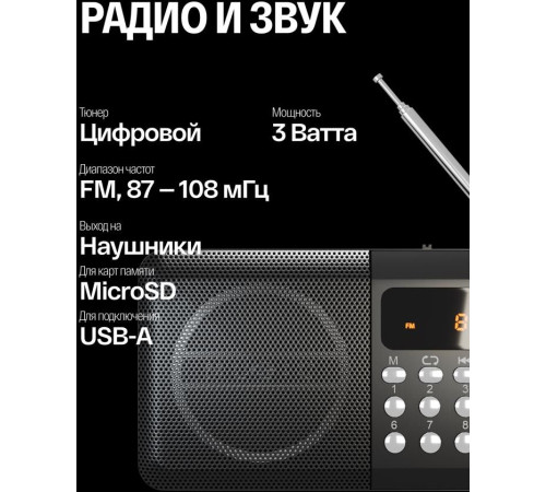 SOUNDMAX SM-RD2116 чёрный