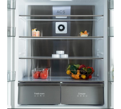 БИРЮСА CD 496 TBG 496л Текстурированное черное стекло