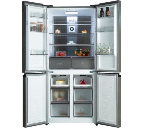 БИРЮСА CD 496 TBG 496л Текстурированное черное стекло