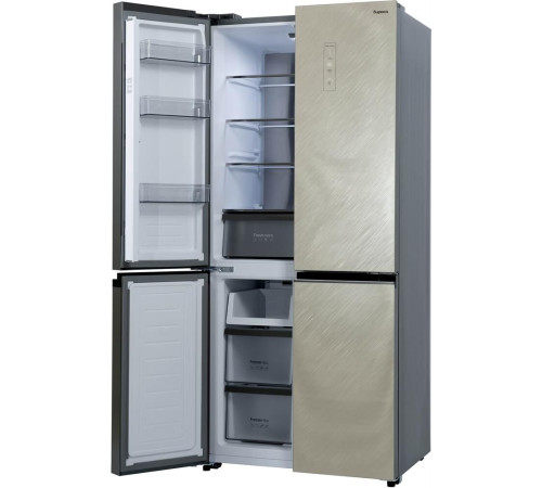 БИРЮСА CD 496 TGG 496л Текстурированное бежевое стекло