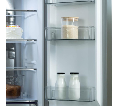 БИРЮСА CD 496 TWG 496л Текстурированное белое стекло