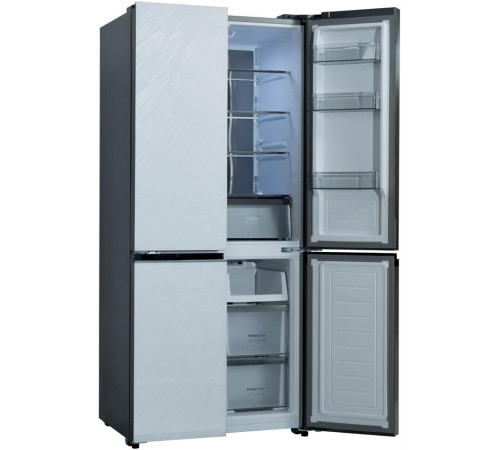 БИРЮСА CD 496 TWG 496л Текстурированное белое стекло