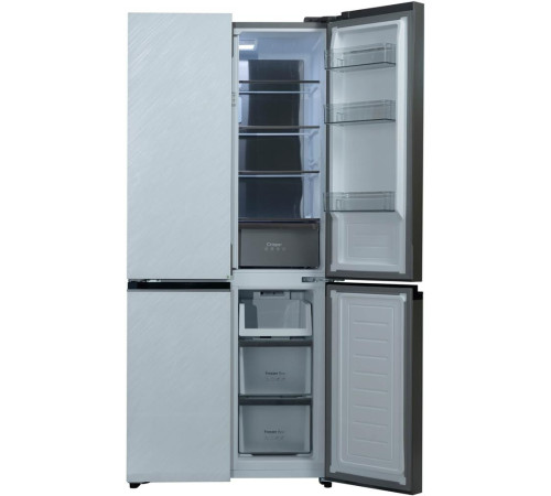 БИРЮСА CD 496 TWG 496л Текстурированное белое стекло