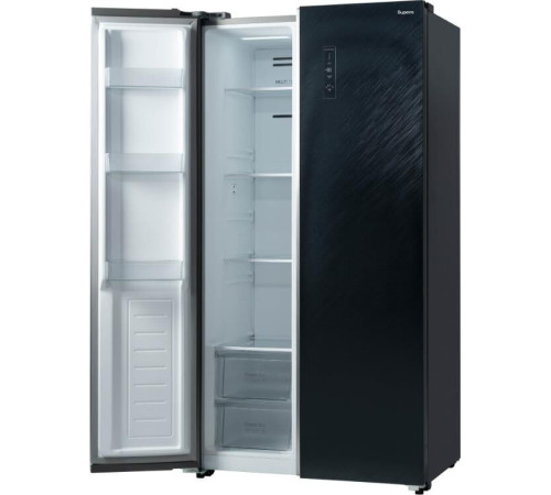 БИРЮСА SBS 541 TBG 541л текстурированное черное стекло