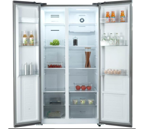 БИРЮСА SBS 541 TBG 541л текстурированное черное стекло