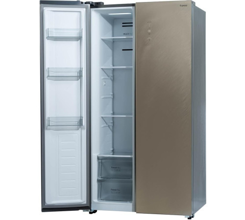 БИРЮСА SBS 541 TGG 541л текстурированное бежевое стекло