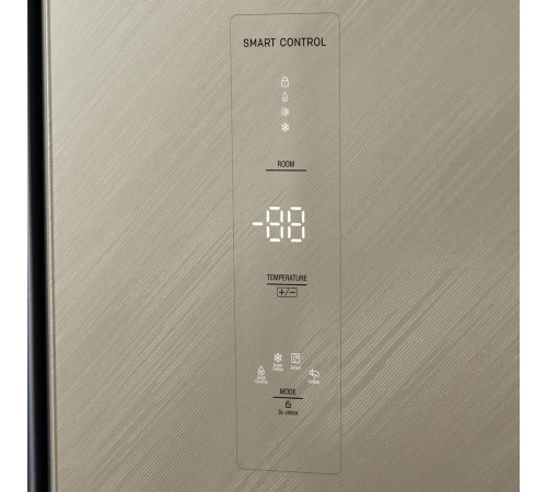 БИРЮСА SBS 541 TGG 541л текстурированное бежевое стекло