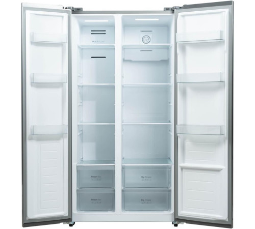 БИРЮСА SBS 541 TWG 541л текстурированное белое стекло