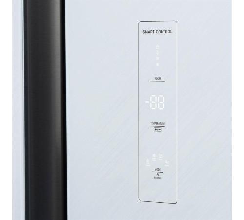 БИРЮСА SBS 541 TWG 541л текстурированное белое стекло