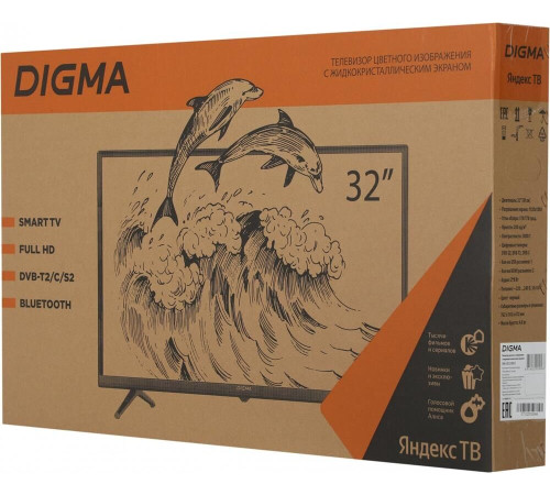 DIGMA DM-LED32SBB32 HD SMART TV Яндекс