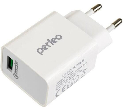 PERFEO (I4659) СЗУ USB, QC3.0, 18W, белый