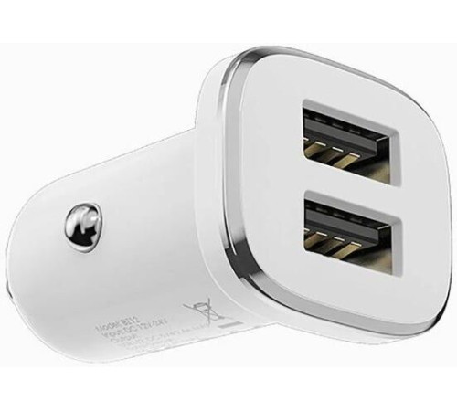 BOROFONE (6931474708649) BZ12 White АЗУ 2USB 2.4A