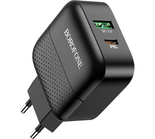 BOROFONE (6931474727336) BA46A Black СЗУ 1USB 3.0A QC3.0 быстрая зарядка