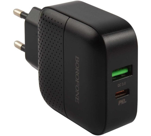 BOROFONE (6931474727336) BA46A Black СЗУ 1USB 3.0A QC3.0 быстрая зарядка