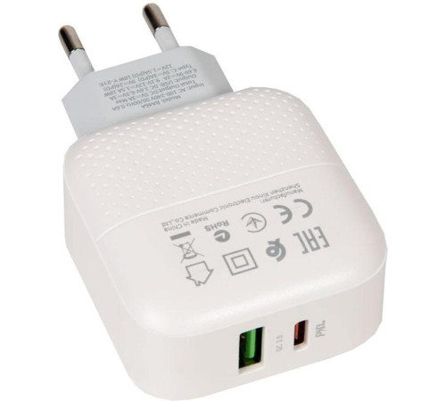 BOROFONE (6931474727343) BA46A White СЗУ 1USB 3.0A QC3.0 быстрая зарядка