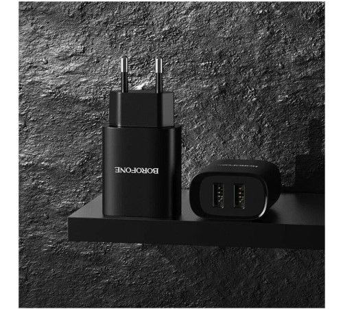 BOROFONE (6931474741219) BN2a Black СЗУ 2USB 2.1A