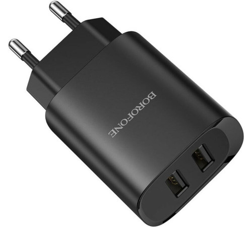 BOROFONE (6931474741219) BN2a Black СЗУ 2USB 2.1A