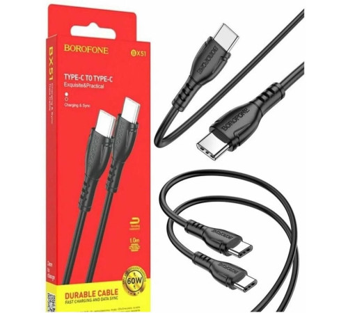 BOROFONE (6931474751669) BX51aa USB 3.0A Type-C 1м черный