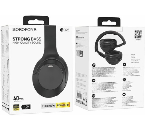 BOROFONE (6941991109928) BO26 Bluetooth 5.3 Black