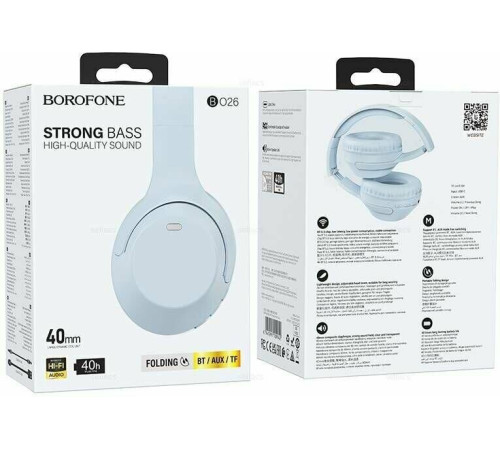 BOROFONE (6941991109942) BO26 Bluetooth 5.3 Blue