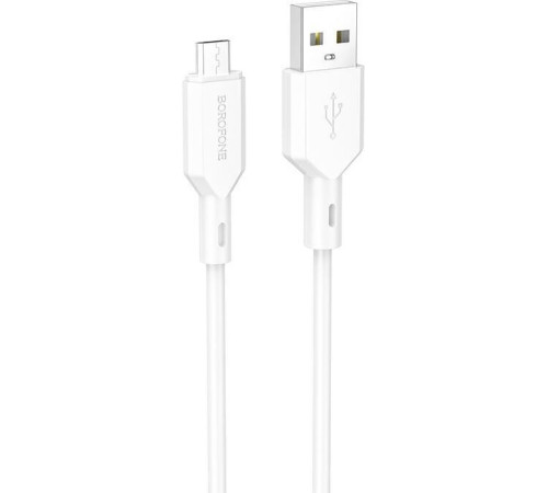 BOROFONE (6974443384499) BX70 USB 2.4A microUSB 1м белый