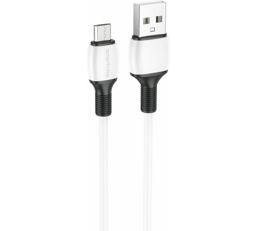 BOROFONE (6974443386790) BX84 USB 2.4A microUSB 1м белый