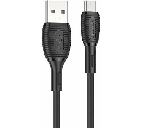 BOROFONE (6974443388800) BX86 USB 2.4A microUSB 1м черный