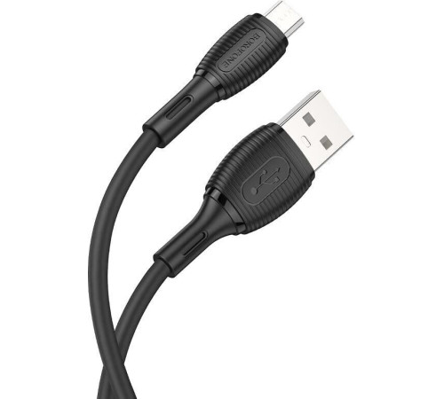 BOROFONE (6974443388800) BX86 USB 2.4A microUSB 1м черный