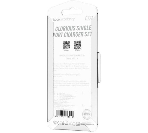 HOCO (6931474713018) для Type-C C72Aa White