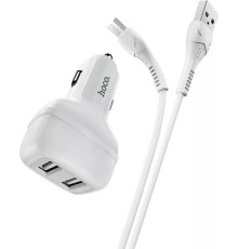 HOCO (6931474727763) Z36 White АЗУ 2USB 2.4A для micro USB