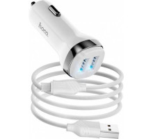 HOCO (6931474739704) Z40 White АЗУ 2USB 2.4A для micro USB