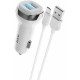 HOCO (6931474739704) Z40 White АЗУ 2USB 2.4A для micro USB