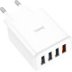 HOCO (6931474777713) C102A White СЗУ 4USB 2.1A QC3.0 быстрая зарядка