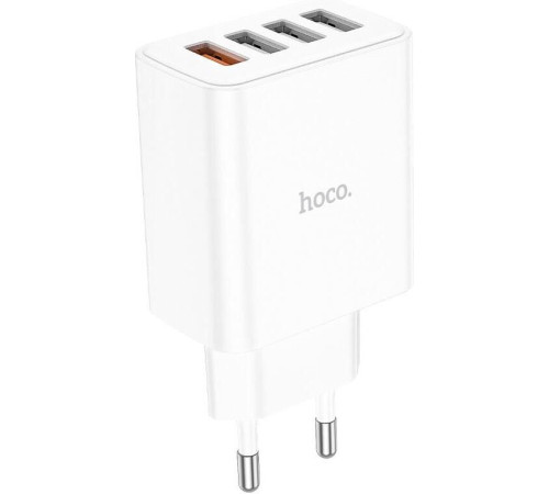 HOCO (6931474777713) C102A White СЗУ 4USB 2.1A QC3.0 быстрая зарядка