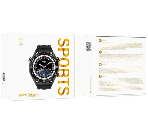 Смарт-часы HOCO (6942007603065) Y16 1.39 Black