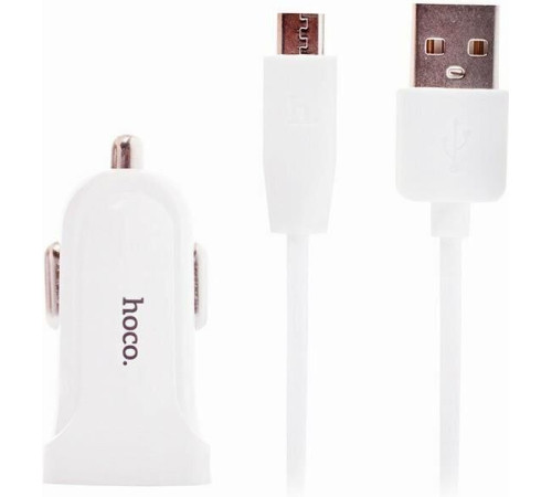HOCO (6957531067788) Z2 White АЗУ 1USB 1.5A для micro USB
