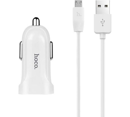 HOCO (6957531067788) Z2 White АЗУ 1USB 1.5A для micro USB