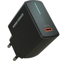 MORE CHOICE (4610196409912) NC60a Black - СЗУ 1USB-C 3.0A PD 20W быстрая зарядка для Type-C