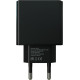 MORE CHOICE (4620202551245) NC61a Black - 1USB+1USB-C 3.0A PD 20W+QC3.0 быстрая зарядка для Type-C