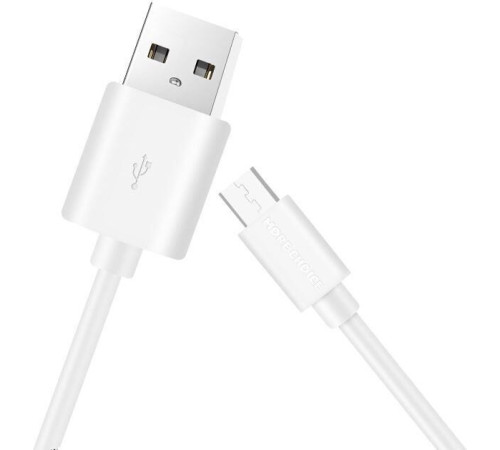 MORE CHOICE (4627151190754) K13mUSB 2.4A microUSB белый 1m