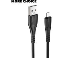 MORE CHOICE (4627151192772) K22m USB 2.0A microUSB черный - 1,0m