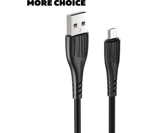 MORE CHOICE (4627151192772) K22m USB 2.0A microUSB черный - 1,0m