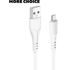MORE CHOICE (4627151192796) K22mUSB 2.0A microUSB белый - 1,0m