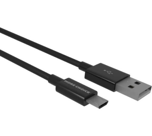 MORE CHOICE (4627151195988) K24m USB 2.1A microUSB черный - 1,0m