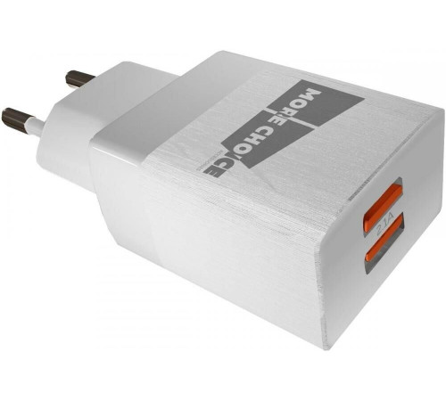 MORE CHOICE (4627151196169) NC24m White 2USB 2.1A